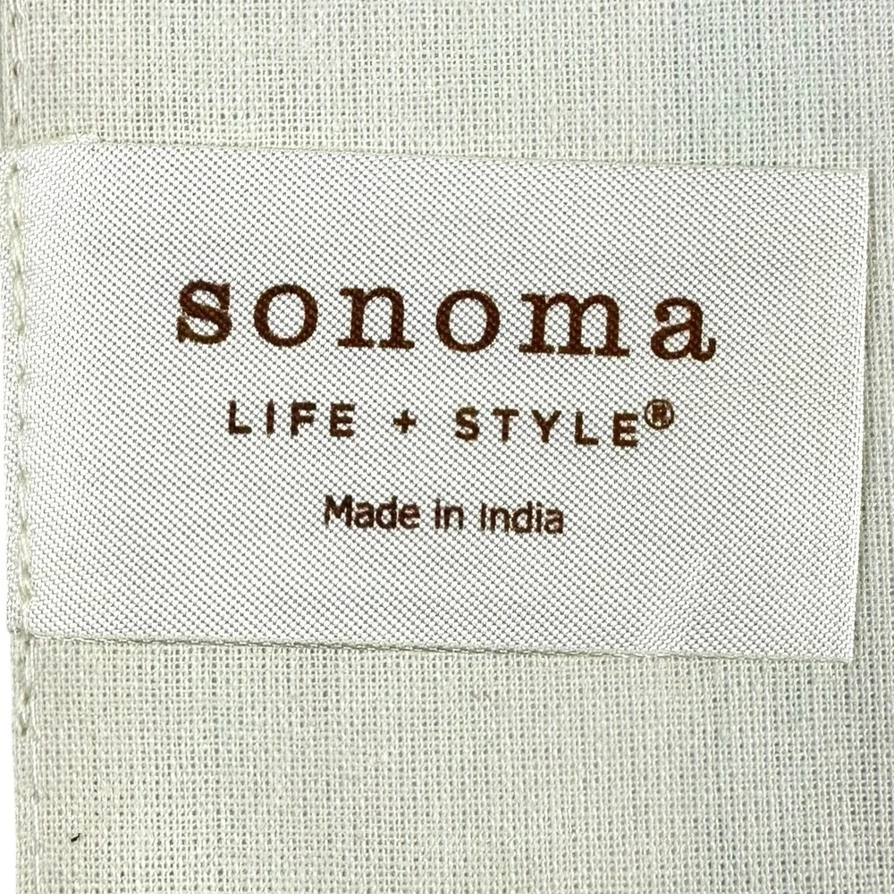 Sonoma Life & Style Cotton Placemats Set Of 4 Stripe Neutral Farmhouse NEW Kohls